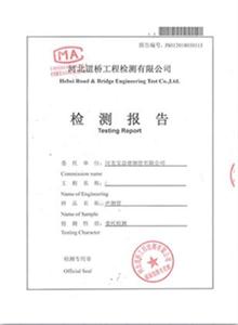 丽水公司检测报告