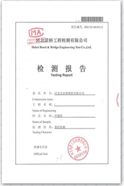 丽水产品检测报告